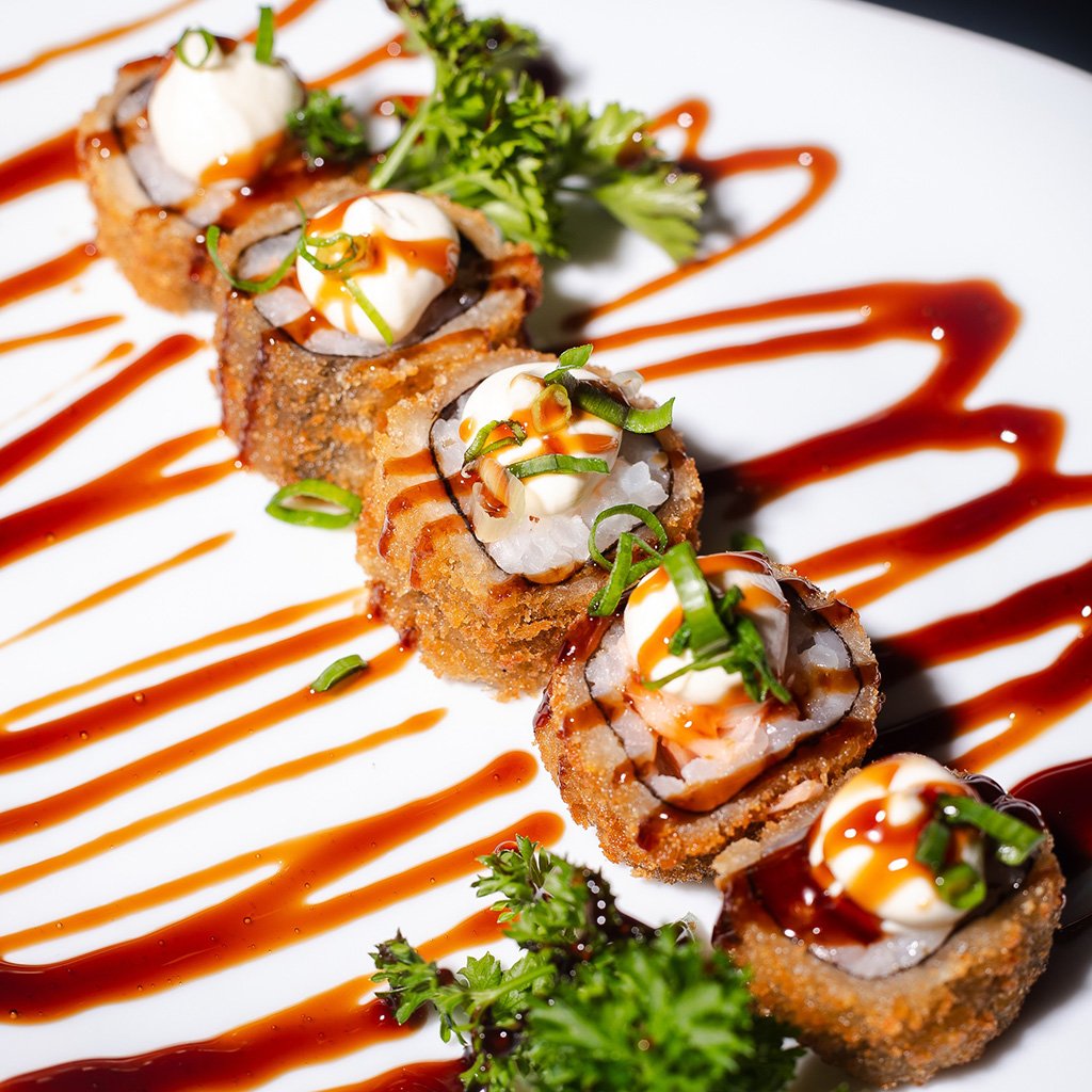 Hot roll servido em prato